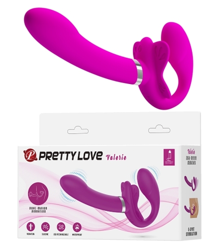 Вібрострапон без ременя фіолетовий Pretty Love Valerie - 1