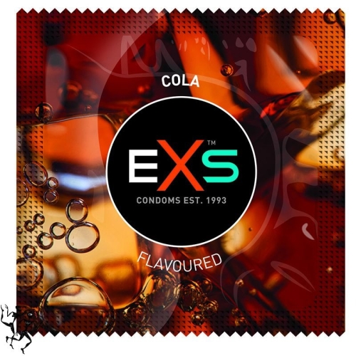 Ароматизированые презервативы со вкусом колы EXS Flavoured Cola 10 штук - 1