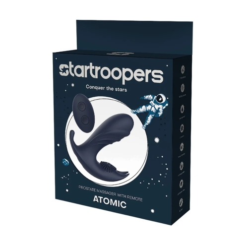 Анатомічний вібромасажер простати з пультом керування синій Dream Toys Startroopers - 2