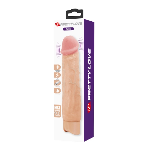 Вибратор реалистик телесный Lybaile Pretty Love Rufus Realistic Vibrating Dildo - 11