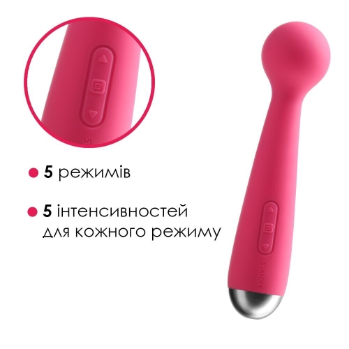 Вібратор мікровон для клітора червоний Svakom (Сваком) Mini Emma Plum - 3