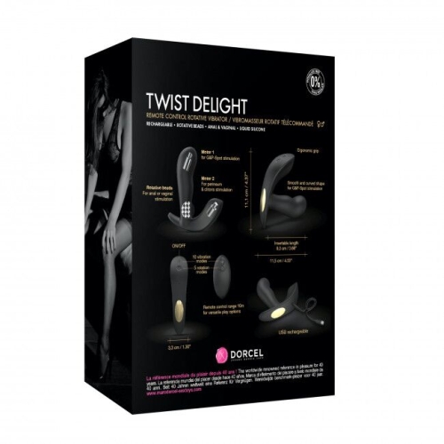 Вібратор для простати чорний Dorcel TWIST DELIGHT - 11