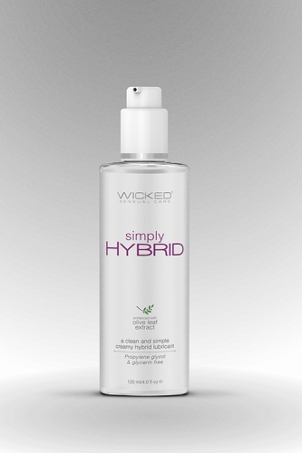 Лубрикант на водно силіконовій основі Wicked Sensual Care Simply hybrid 120 мл - 5