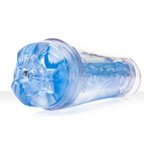 Мастурбатор в колбе анус из киберкожи прозрачного цвета Fleshlight Commander Smooth Case - 3