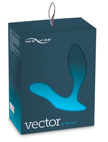 Смарт вибратор для простаты с пультом ДУ синего цвета We Vibe Vector - 3