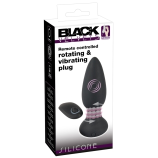 Анальная пробка с пультом и 7 режимами ротации Remote controlled rotating &amp;amp; vibrating plug