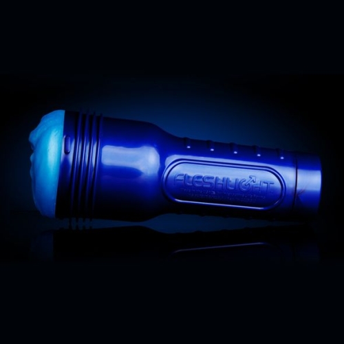 Мастурбатор у колбі Вагіна синього кольору Fleshlight Freaks Alien - 5