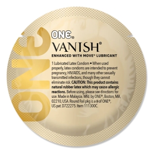 Презерватив ультратонкий прозрачного цвета ONE Vanish Hyperthin 1 штука