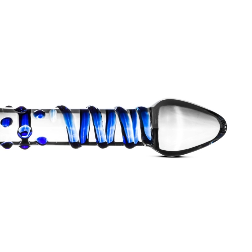 Стеклянный фаллоимитатор ребристый Gildo Glass Dildo No. 21 - 2