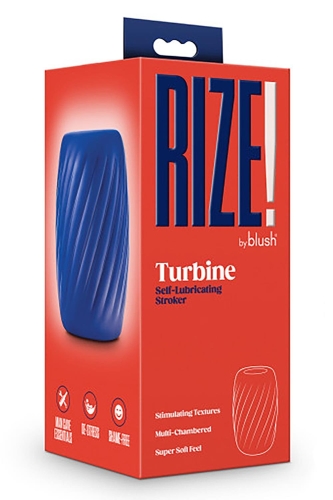 Мастурбатор самосмазывающийся синий Blush Rize - 5
