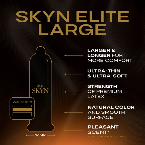 Презервативы большого размера безлатексные SKYN Elite Large 5 штук - 5