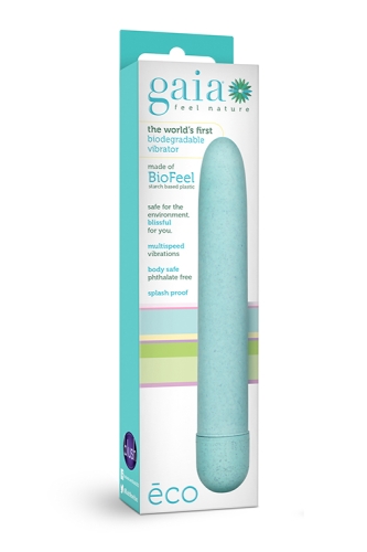 Вибратор вагинальный мятный Blush GAIA ECO AQUA - 2