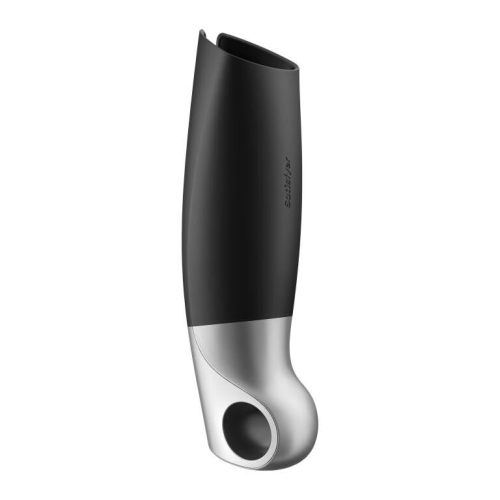 Мастурбатор для мужчин силиконовый черного цвета Satisfyer Power - 4