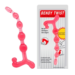 Анальные бусы для анальной стимуляции Baile Bendy Twist