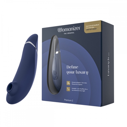 Безконтактний кліторальний стимулятор вакуумом Колір Чорниця Womanizer Premium 2 - 1