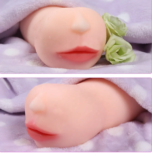 Мастурбатор ротик для члена без вібрації тілесного кольору XISE Cute nose - 3