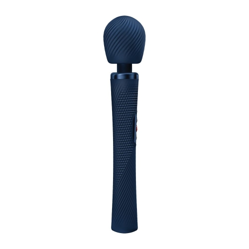 Массажер в виде микрофона супермощный и легкий синий Fun Factory VIM Vibrating Wand до 6 часов работы - 1