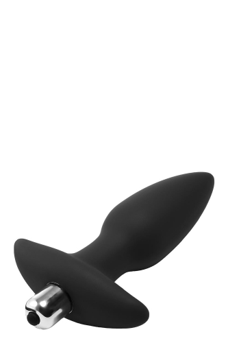 Анальна пробка з віброкулею чорна Dreamtoys FantASSstic - 4