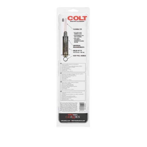 Анальный душ-шприц черного цвета COLT Master Cleanser - 6