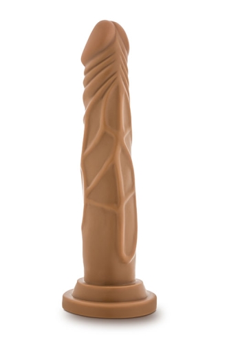 Фалоімітатор 18/3, 5 см реалістичний на присоску Dr. SKIN REALISTIC COCK 7.5INCH MOCHA - 4