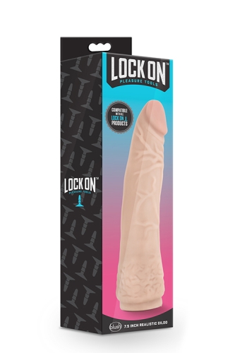 Реалистичная насадка для страпона LOCK ON 7.5INCH REALISTIC LOCK ON DILDO - 2