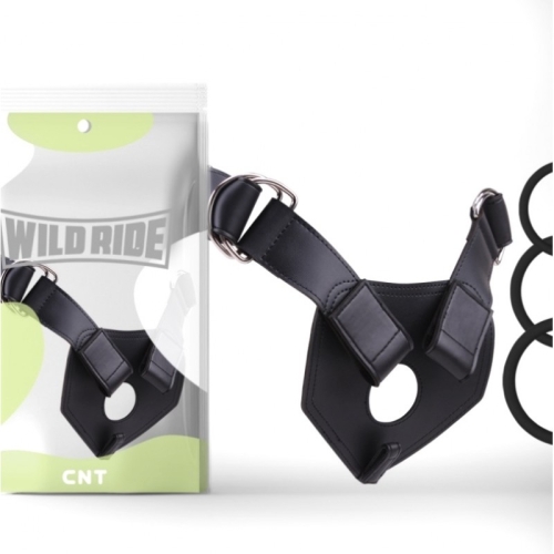 Кріплення для страпону на ремінцях Harness Basic чорного кольору - 1