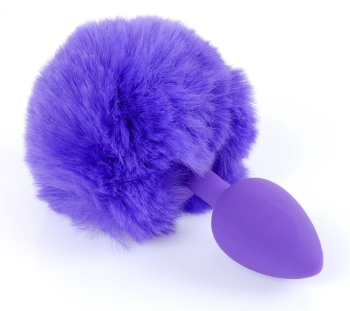Анальна пробка із хвостом фіолетового кольору S BOSS of TOYS Boss Series PLUG Bunny Tail - 2