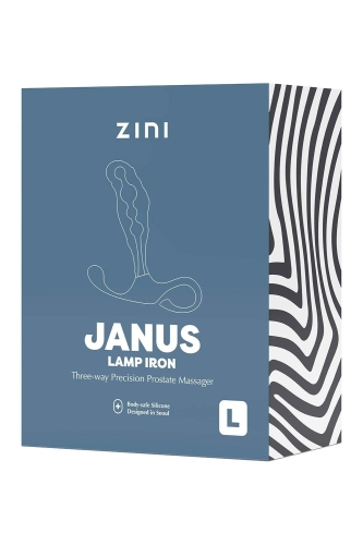 Масажер простати рельєфний бордового кольору Zini Janus Lamp Iron розмір L - 3