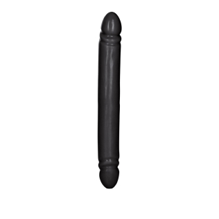 Двосторонній фалоімітатор реалістичний чорного кольору California Exotic Novelties Smooth Double