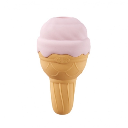 Вибратор для стимуляции клитора желтого цвета Cnt Ice Cream - 2