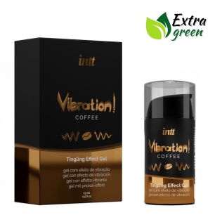 Возбуждающий гель (Жидкий вибратор) со вкусом кофе Intt EXTRA GREEN 15 мл