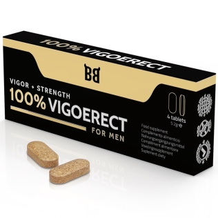 Таблетки для лучшения эрекции у мужчин Blackbull 100% Vigoerect Vigor Strength For Men 4 таблетки