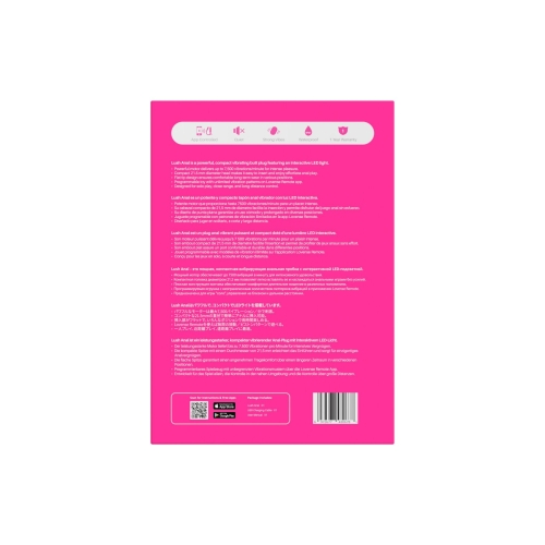 Анальна смарт-вібропробка з LED-підсвічуванням рожева Lovense Lush Anal - 9