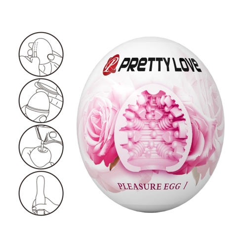 Мастурбатор яйце рожевого кольору Lybaile Pretty Love Pleasure Egg I - 9