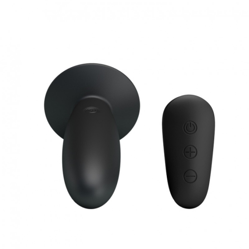 Анальная вибропробка с пультом управления силиконовая черная Mr Play Remote Control Vibrating Anal Plug - 3