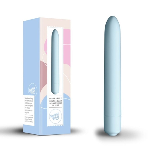 Вибратор вагинальный голубого цвета SugarBoo Sugar Blue - 4