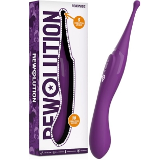 Клиторальный стимулятор фиолетового цвета Rewolution Rewomagic 