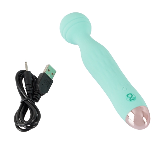 Вібратор Ванд у формі мікрофону м'ятного кольору Soft Silicone - 7