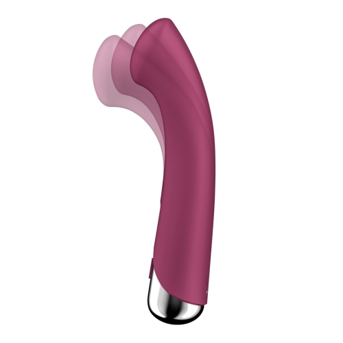Вибратор вагинальный и для точки G с ротацией красного цвета Satisfyer Spinning G-Spot 1 - 2