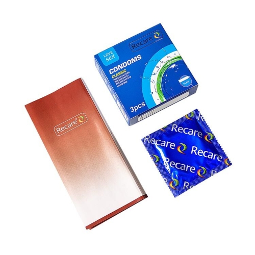 Презервативы классические Recare Classic Condoms 3 штуки - 3