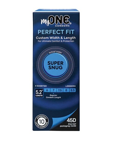 Презервативи із натурального каучукового ONE MyONE Super Snug 10 штук - 1