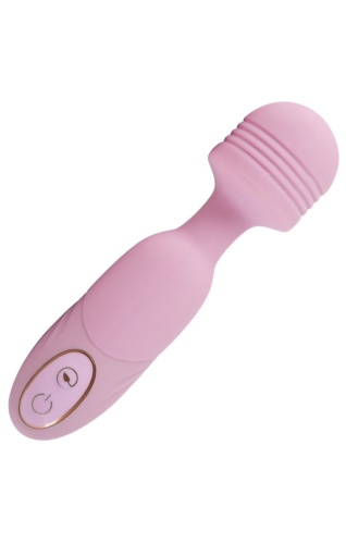 Вибромассажер Ванд в форме микрофона розового цвета Jülie Lovetoys - 2