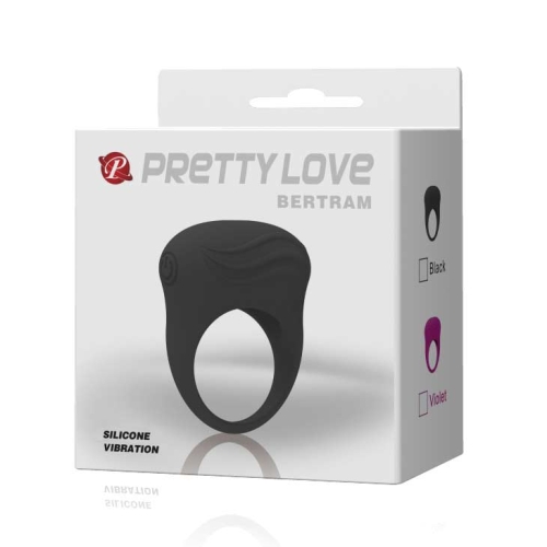 Эрекционное виброкольцо на член черное Lybaile PRETTY LOVE Bertram - 9