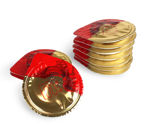 Презерватив латексный с продлевающим эффектом OLO RedGold 1шт - 2