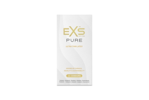 Презервативы тонкие веганские латексные EXS PURE 12 штук - 2