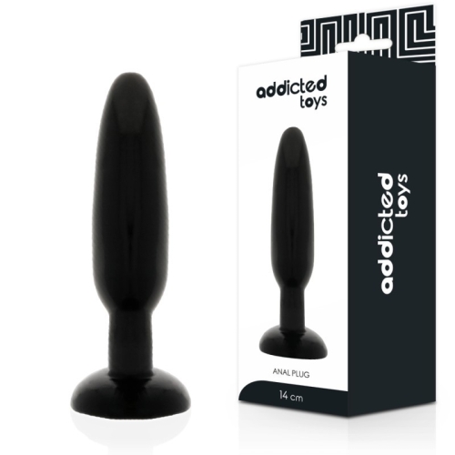 Анальна пробка на чорна присоска Addicted Toys Anal Plug - 1