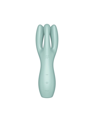 Клиторальный вибростимулятор силиконовый бирюзовый Satisfyer Threesome 3 - 2