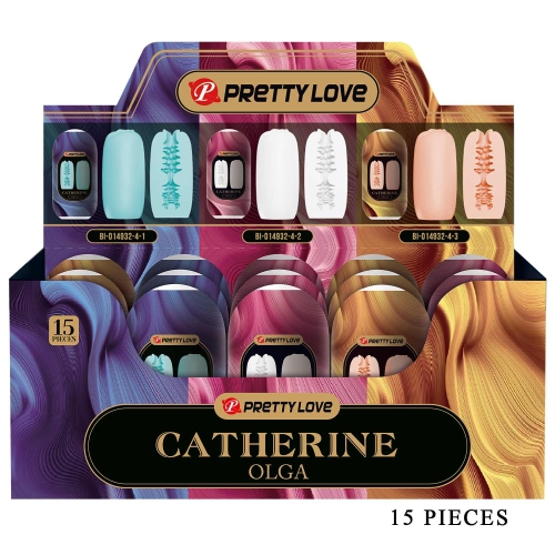 Набір мастурбаторів яєць різних кольорів Lybaile Pretty Love Catherine Olga 15 штук - 1