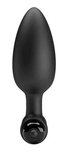 Силіконовий Анальний стимулятор з вібрацією чорний Pretty Love Vibra Butt Plug - 4