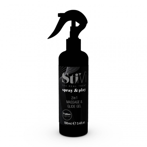 Лубрикант и массажный гель 2в1 HOT StiVi Spray&amp;amp;Play 100 мл - 2